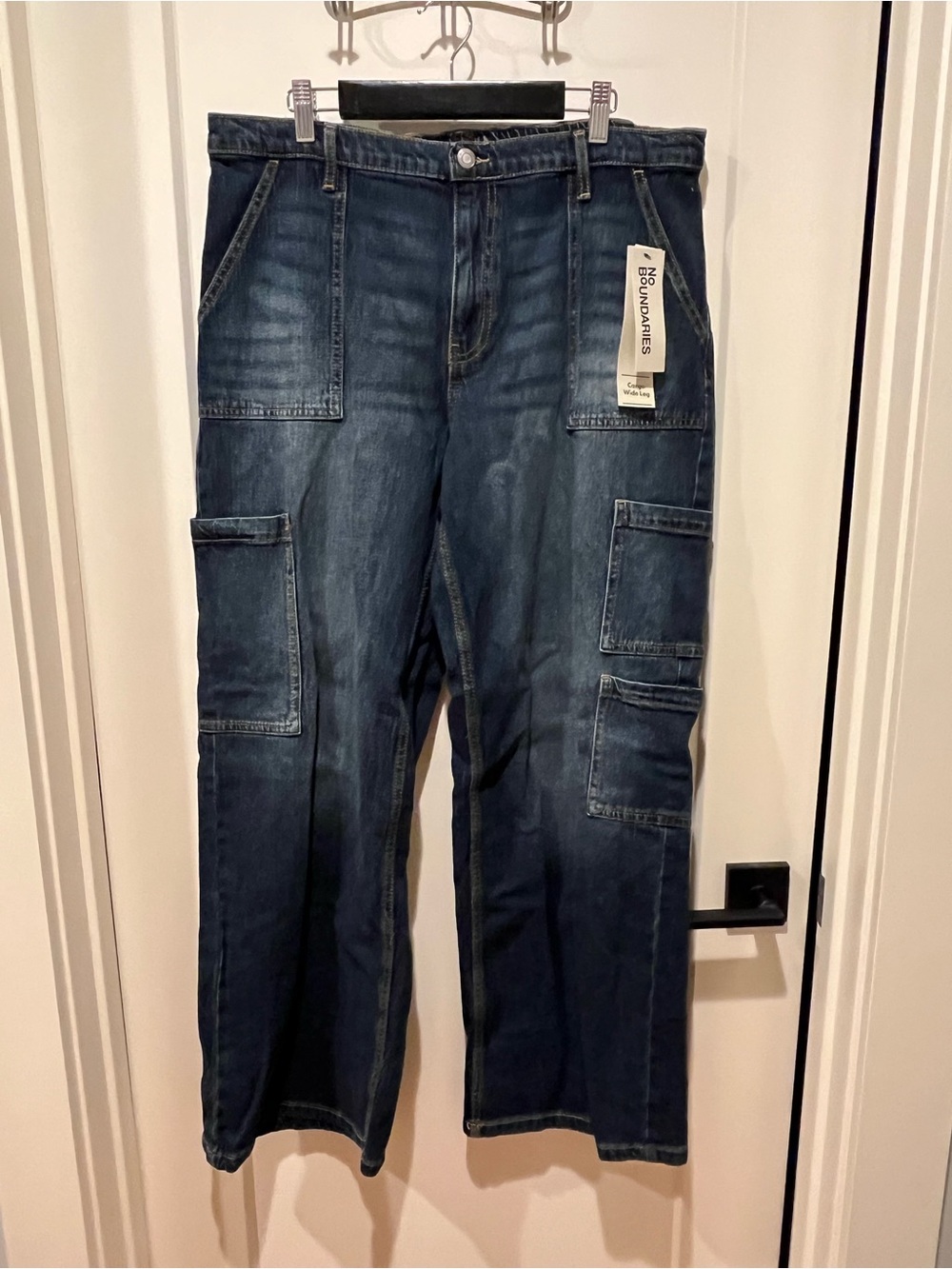 Dark Blue Carpenter Cargo Jeans